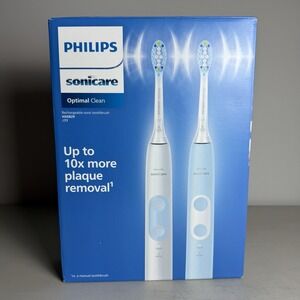Philips Sonicare Optimal Clean Rechargeable Electric Toothbrush 2-pack